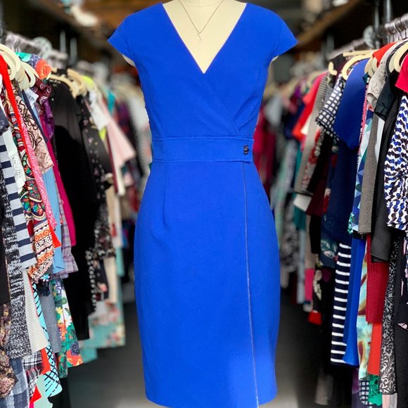 Calvin Klein Royal/Sapphire Blue Sheath Dress - Picture 2 of 2